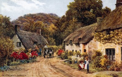 Alte Cottages, Dunster von Alfred Robert Quinton